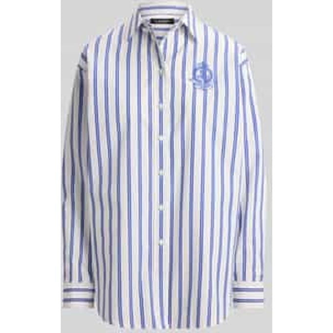 relaxed fit overhemdblouse van puur katoen