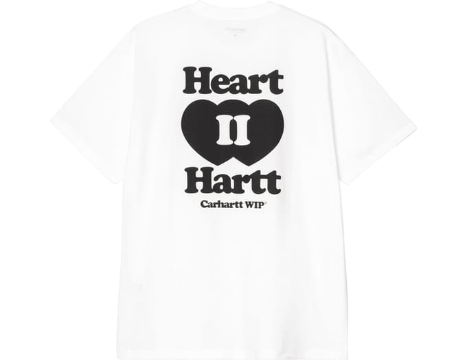 Carhartt Wip Heart Ii Hartt T-shirt Wit