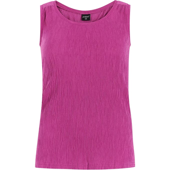 Protest PRTFields – Tanktop Dames – Mouwloos – Ronde hals – Wit