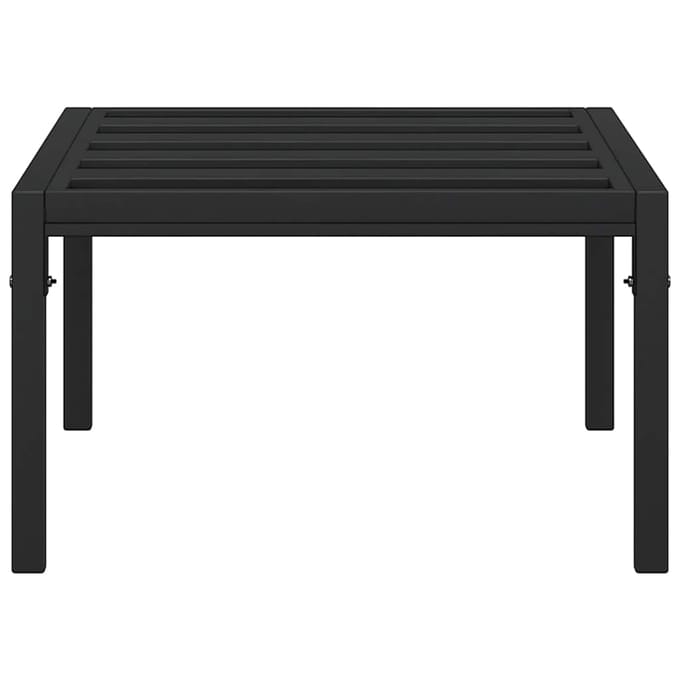 vidaXL - Tuintafel - 60x60x35 - cm - staal - zwart