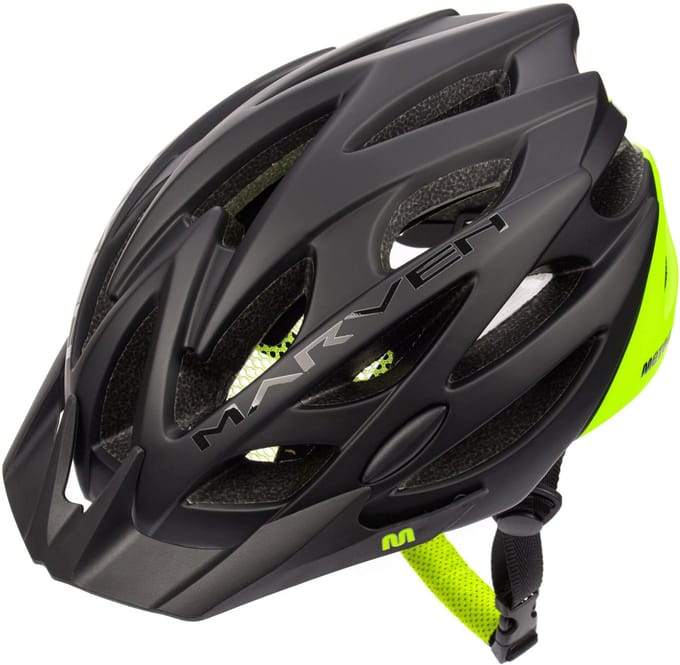 Meteor - Fietshelm - Marven S 52-56 cm zwart/groen