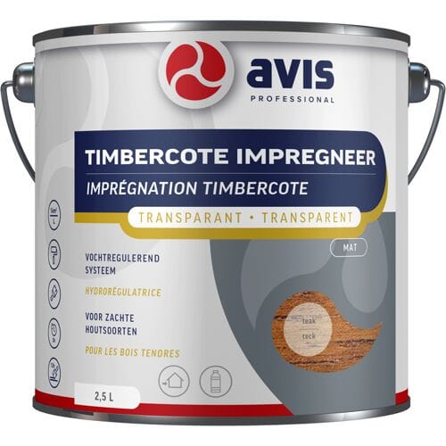 Avis Timbercote impregneer teak - 2,5 liter