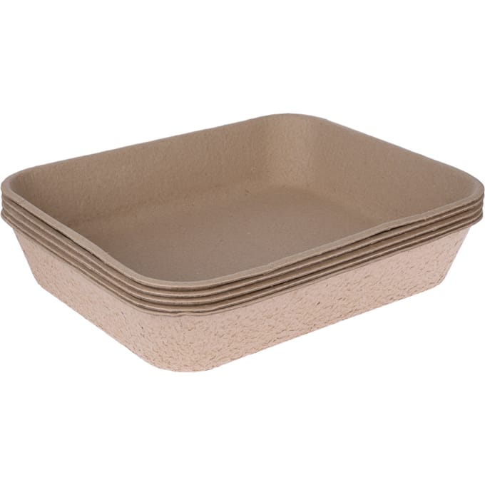 TIAKI wegwerp kattenbak Alba set van 5