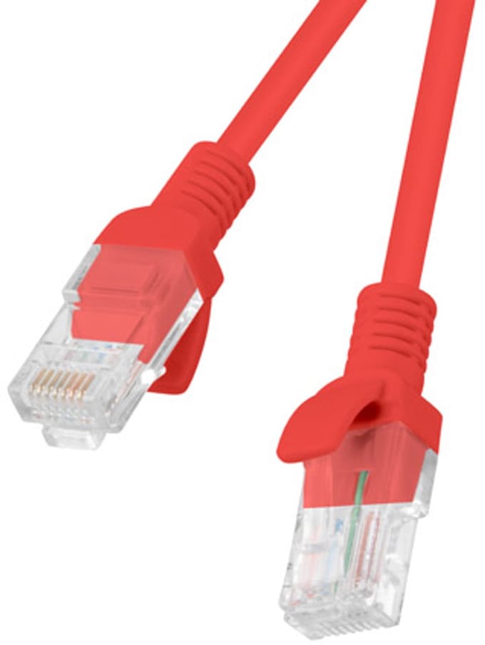 Lanberg PCU5‑10CC‑1500‑R – Netwerkkabel Cat5e UTP 15 m Rood (U/UTP, Fluke Passed)