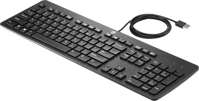 HP USB Business Slim Keyboard -EURO- (US Int)