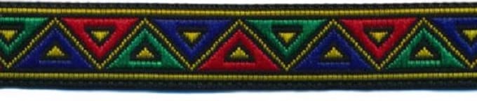 Hobbyband - Sierband - Lint - Blauw Groen Rood Geel - 12mm - 5 meter per rol