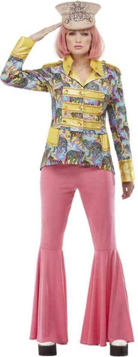 Smiffys - Carnival Kostuum Jas - XS - Multicolours/Geel