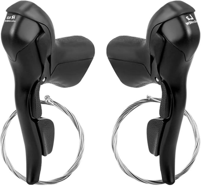 Fiets Versnellingspook - Schakelhendels Fiets - Soepel Schakelen - Aluminium RVS - 24.2mm - Zilver