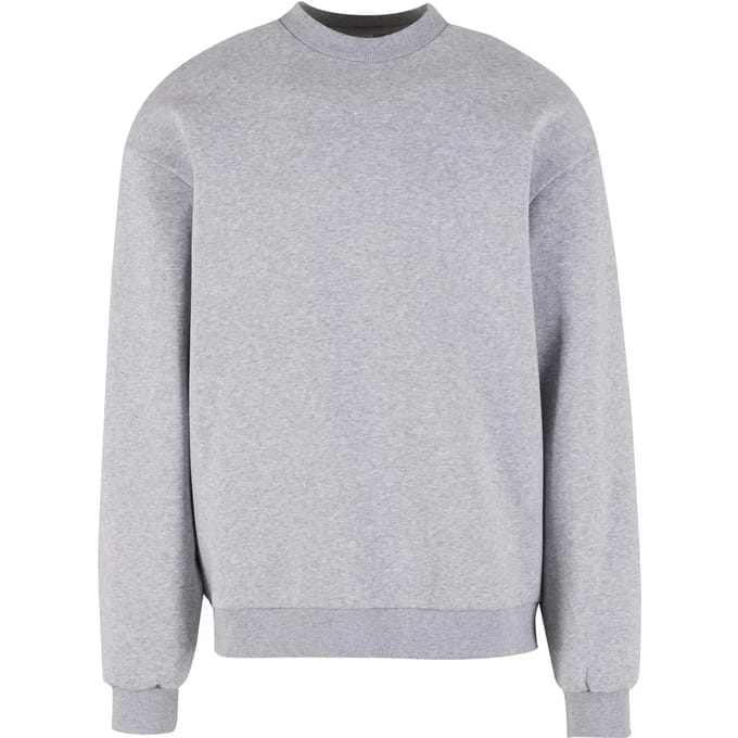 Urban Classics - Fluffy Crewneck sweater/trui - S - Grijs