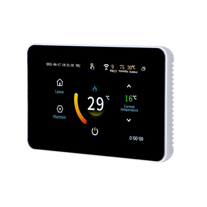 85-275V Wi-Fi Slimme Thermostaat Programmeerbare Thermostaat 5 + 2/ 6 + 1/ 7 Dagen Schema APP Afstandsbediening Electric Floor Heating white