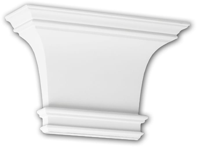 Pilaster kapiteel 121003 Profhome Sierelement Dorische stijl wit
