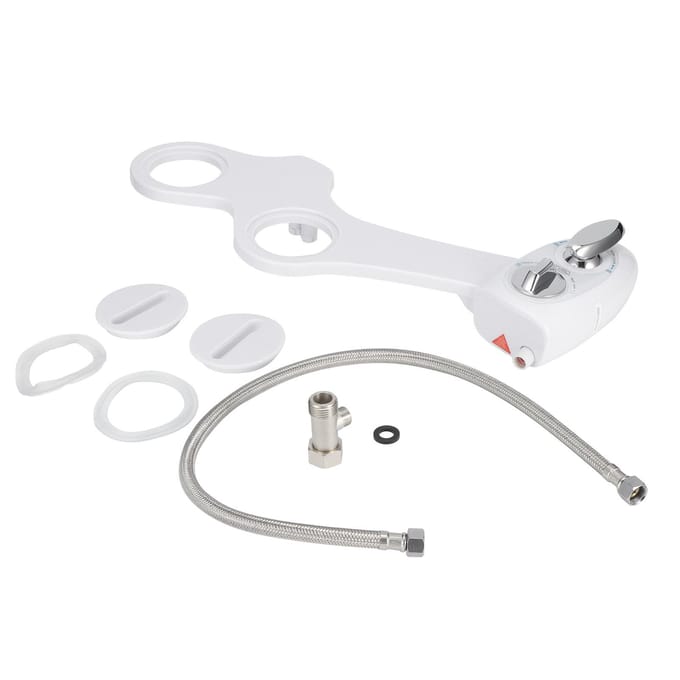 Siège de toilette bidet mécanique non électrique avec jet d'eau douce réglable white
