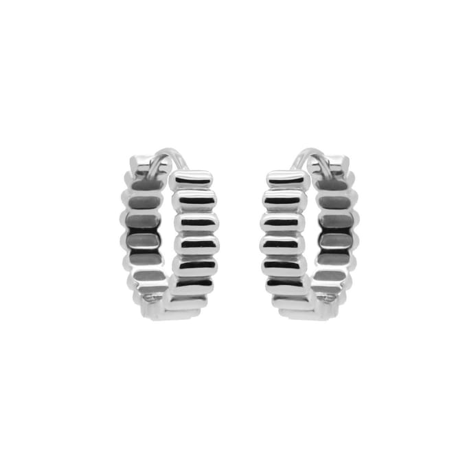 Karma Oorringen hoops ribble Zilver