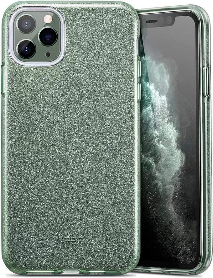 ESR - Geschikt voor iPhone 11 Pro Makeup Glitter Pine Green
