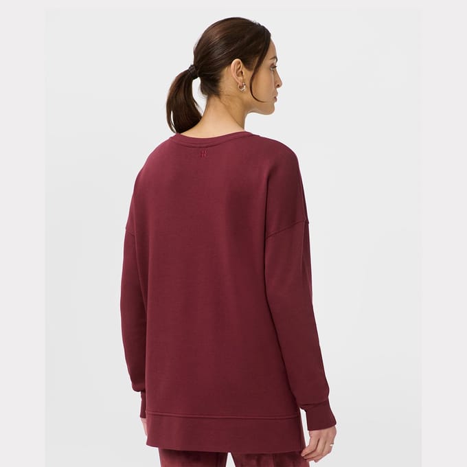 Sweaty Betty Sweaty Betty After Class Longline Sweatshirt ROOD - Maat S