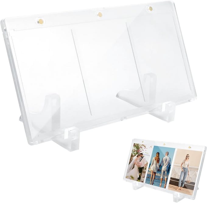 Magnetische Kaarthouder voor 3 Trading Cards - 35PT Toonstandaard