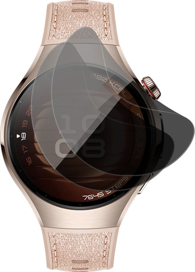 Privacy Screenprotector geschikt voor Huawei Watch 5 42mm - 2x FlexGuard Screen Protector
