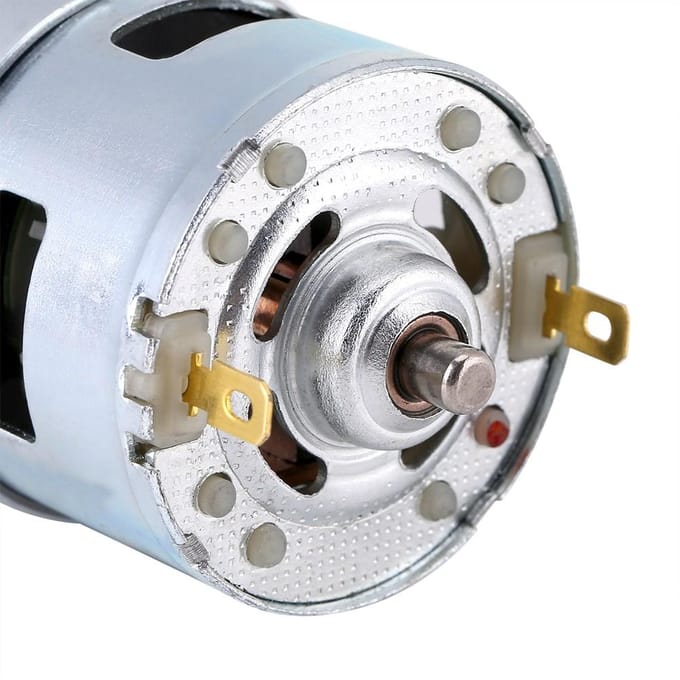 12V 100W Elektrische Micro DC Motor met Ronde As 12000r/min Hoge Snelheid Groot Koppel