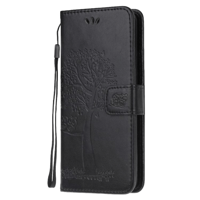 Comfycase Samsung Galaxy S20 Bookcase Hoesje Uiltjes Zwart