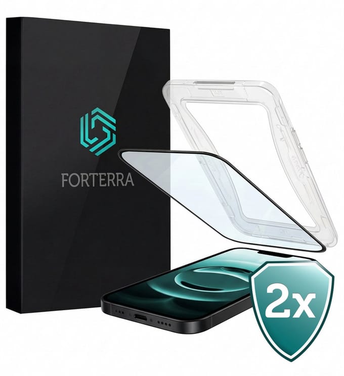 Screenprotector 2 Stuks - Geschikt voor Apple iPhone 16e - Met Installatie Kit - Beschermglas - Gehard Glas - Tempered Glass - Screen Protector
