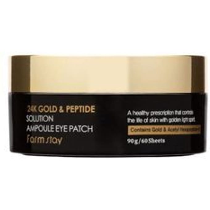Farmstay - 24K Gold & Peptide Solution Ampoule Eye Patch 60 patches