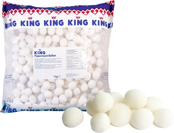 King Pepermuntballen - 6 x 1 kilo
