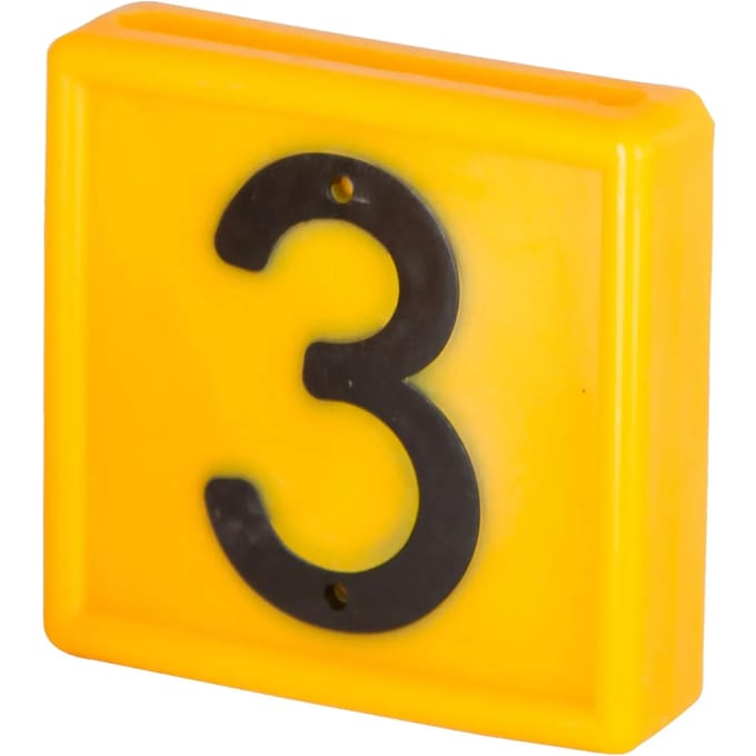 Genummerde markeerkraag om op de armband te schuiven Kerbl N°3 (x10)