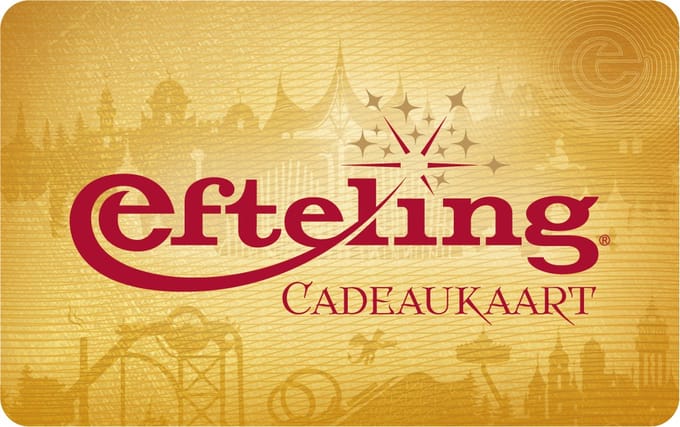 Efteling - Cadeaubon - 100 euro + cadeau-envelop
