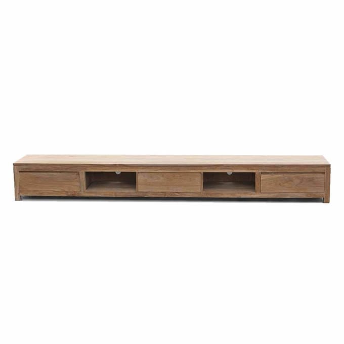 Tower Living - Corona tv-meubel - 300 cm - bruin