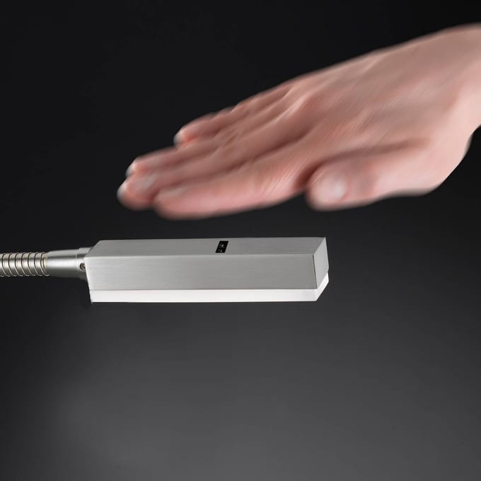 Fischer & Honsel Raix - Moderne nachtlamp met flexibele arm - 3000K - LED 5W - Zilver