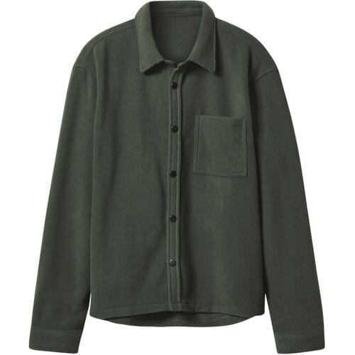 ESMARA MEN Fleece heren overhemd (Kaki, M)