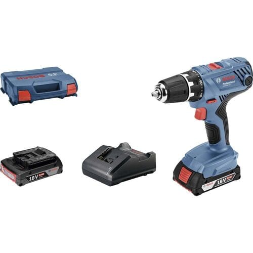 Bosch - GSR 18V-21 - Accuschroefboormachine 18 Volt 2,0 AH Li-ion in L-Case