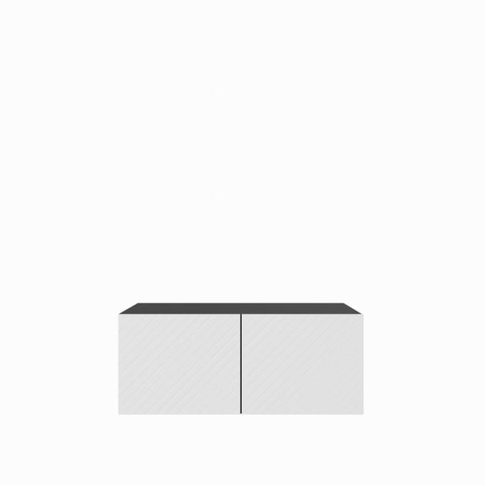 TV-kast Kaja 1x100 cm (zwart + wit)