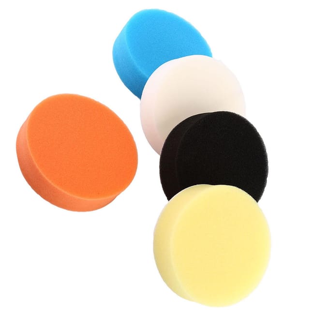 5 Stuks 6  Spons Polijst Buffing Waxen Pad Kit Gereedschap voor Auto Polijstmachine Buffer black