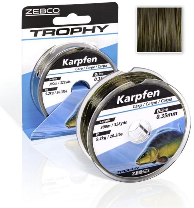Zebco Nylon Trophy Carp 300m - Maat : 0.30mm - 6.9 kilo