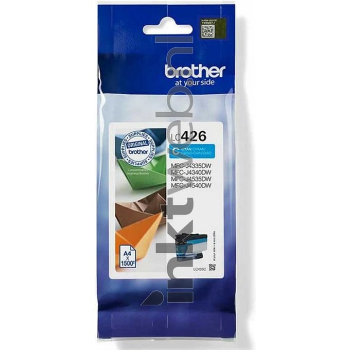 Originele Brother inktcartridge LC-426C, enkele verpakking, cyaan
