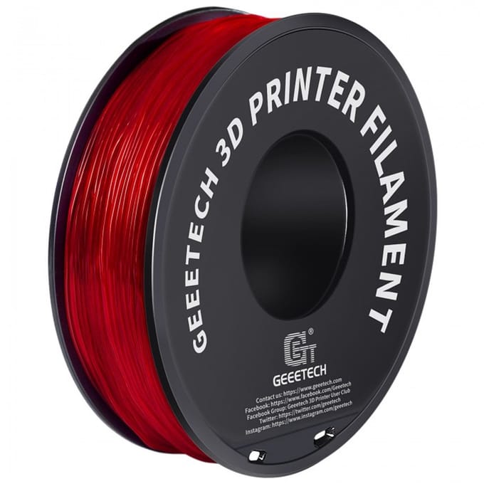Geeetech - TPU Transparant Red (1.75mm - 1kg)