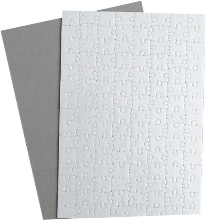 Lege Puzzels - Doe-het-zelf Puzzels - Creatief Ontwerp - Wit Blanco Papier - 10 Vel - Wit