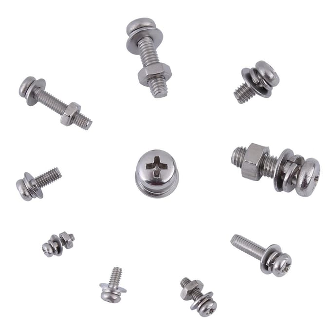 400 stuks M2 M2.5 M3 M4 M5 Kruiskop Pan Hoofd Schroeven Moeren En Ringen Kit
