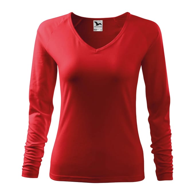 Dames-T-shirt met lange mouwen Malfini Elegance 127