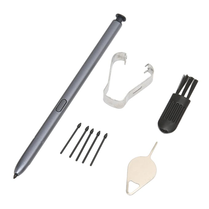 Stylet de remplacement Stylet tactile avec pincette à pointes pour Samsung Galaxy Note 10 Lite gris