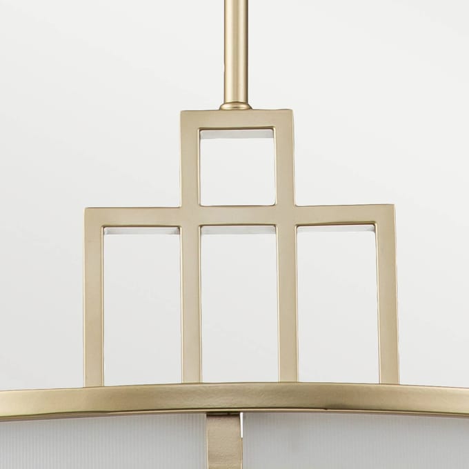 Feiss LED Hanglamp Fusion | 3X E27 Max 40W | Dimbaar | Painted Natural Brass