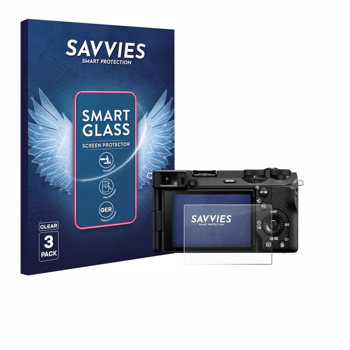 3 Stuks Savvies Screenprotector - geschikt voor Sony Alpha 6700 - beschermfolie glas transparant