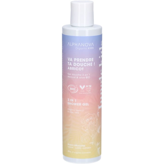 Alphanova Kids Kids bio showergel abricot 250 Milliliter