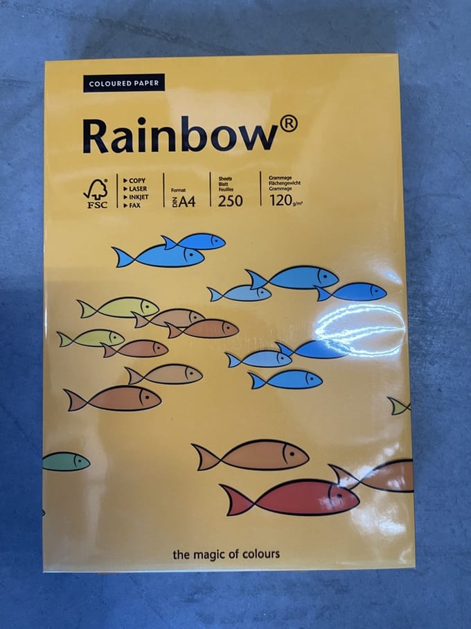 Rainbow 120gram kl-22 middel Oranje