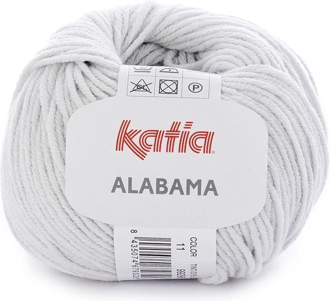 Katia Alabama - 11 parelgrijs - Katoen/Acryl Garen