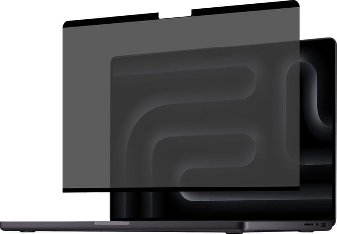 Geschikt voor MacBook Air / Pro 15 Inch - Privacy Screenprotector - Beschermglas - Privé GuardCover
