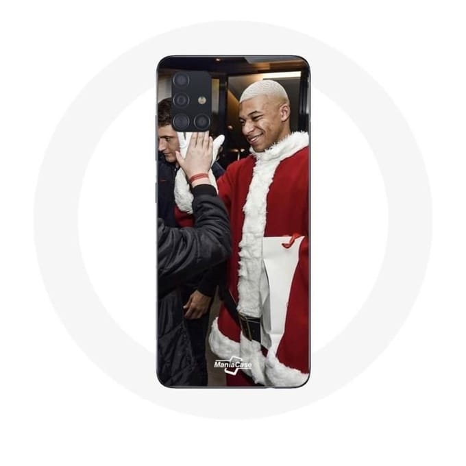 Coque pour Samsung Galaxy A71 Mbappé Foot Joyeux noël