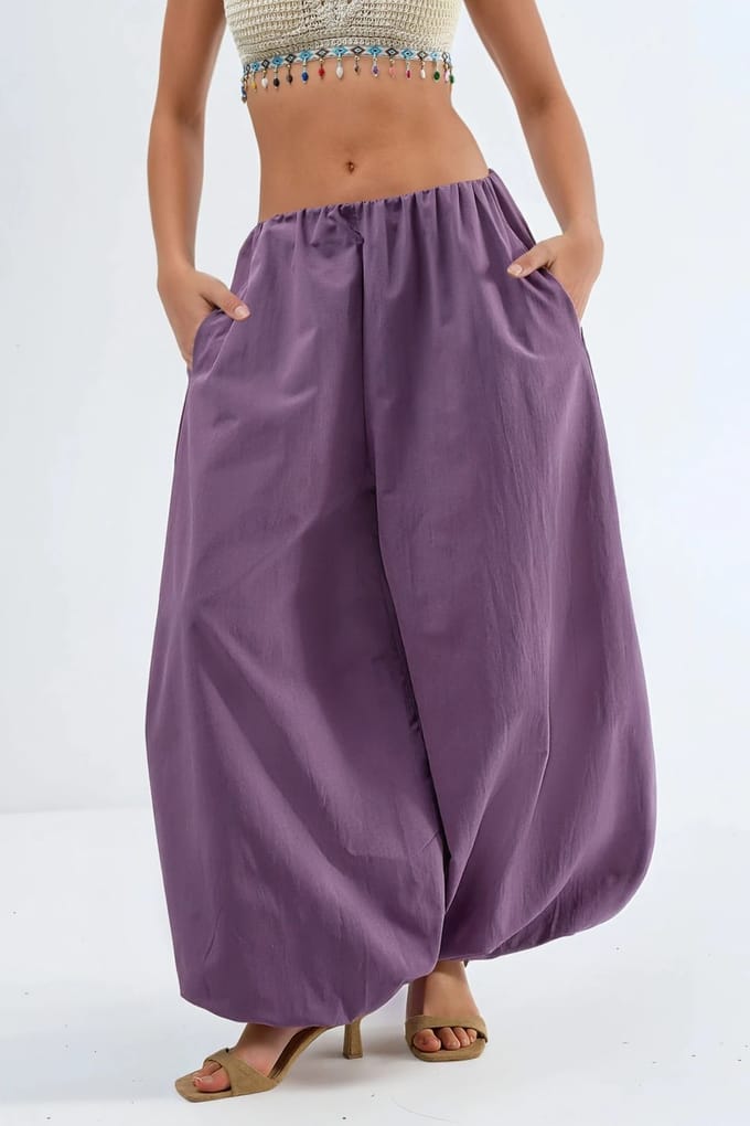 Elastische Taille Ballon Broek