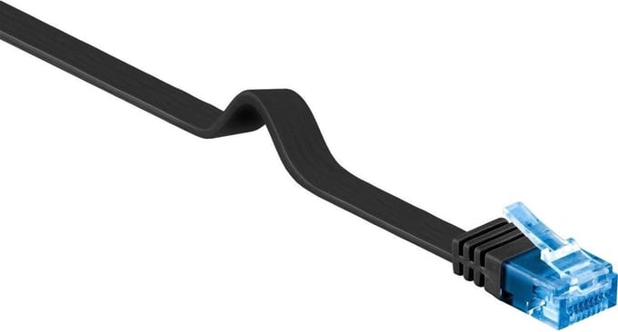 Wentronic CAT6A Netwerkkabel - RJ45 - Zwart - 7 m